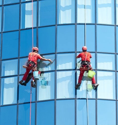 Мытье фасадов промальпинистами в Белореченске